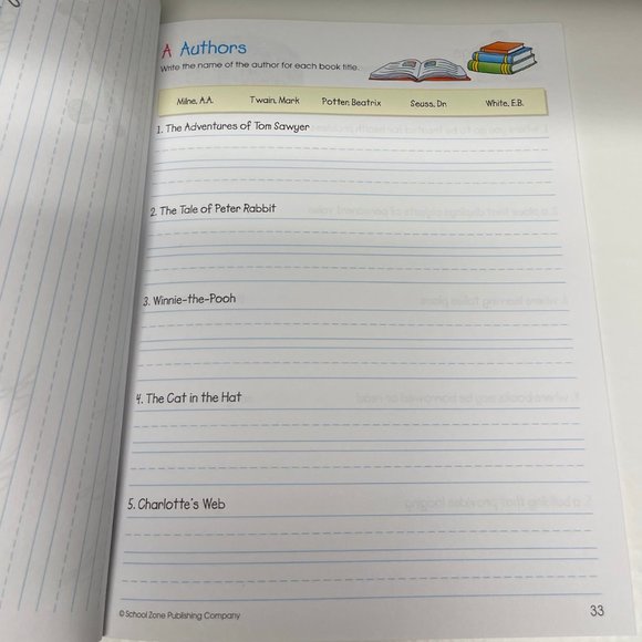 Lot of Two - The Boys' Doodle Book and Cursive Writing Workbook for Kids Unused - Picture 13 of 14